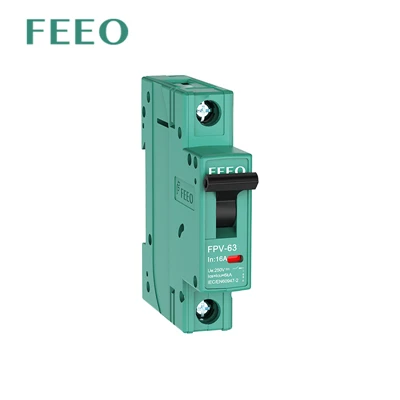 گواهی TUV DC 20A Mini Circuit Breaker 1P 6-63A Solar PV MCB