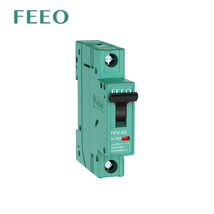 گواهی TUV DC 20A Mini Circuit Breaker 1P 6-63A Solar PV MCB
